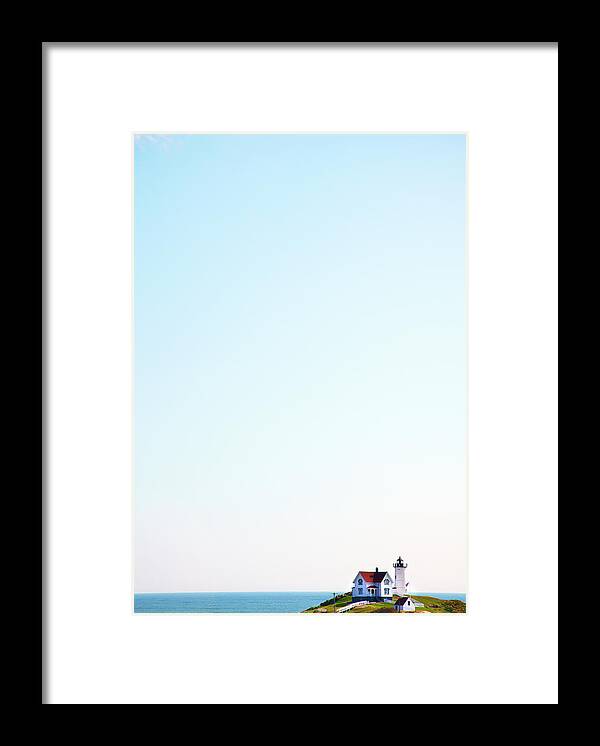 Scenics Framed Print featuring the photograph Cape Neddick Nubble Lighthouse by Thomas Northcut