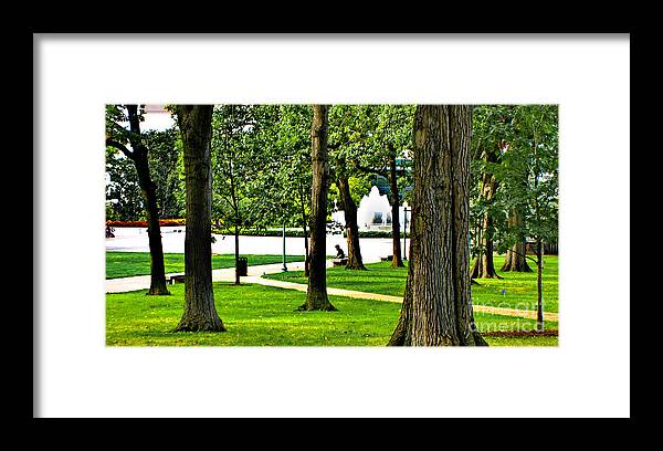 Restful Framed Print featuring the photograph Capitol Hill Summer - A Quiet Moment by Steve Ember