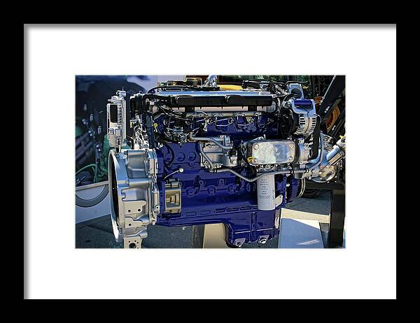Engine Framed Print featuring the photograph Car engine by Martin Smith