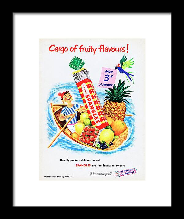 Three Quarter Length Framed Print featuring the photograph Cargo Of Fruity Flavours by Picture Post