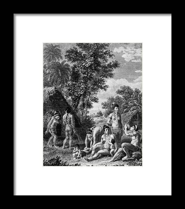 Child Framed Print featuring the photograph Carib Family by Hulton Archive