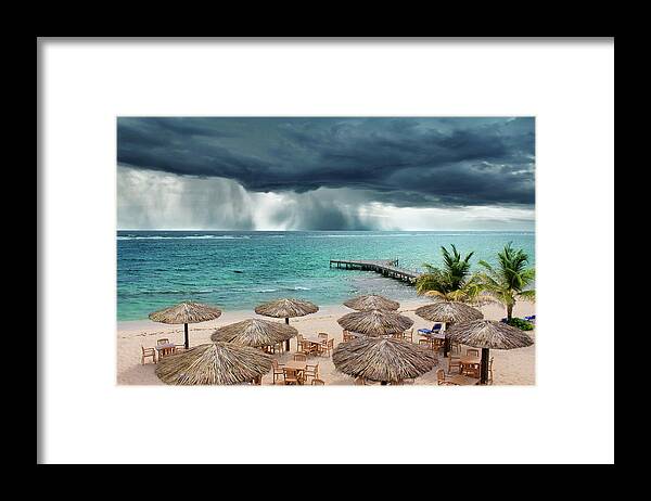 Grand Cayman Framed Print featuring the photograph Caribbean Storm by Iryna Goodall