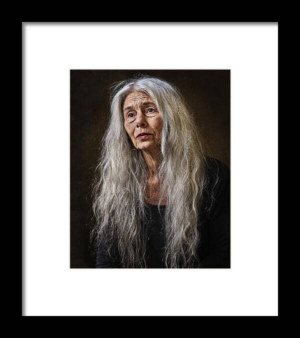 Portrait Framed Print featuring the photograph Carla by Claude Brazeau