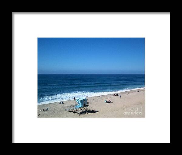 Carlsbad Framed Print featuring the photograph Carlsbad Beach Hut 38 by Lee Antle