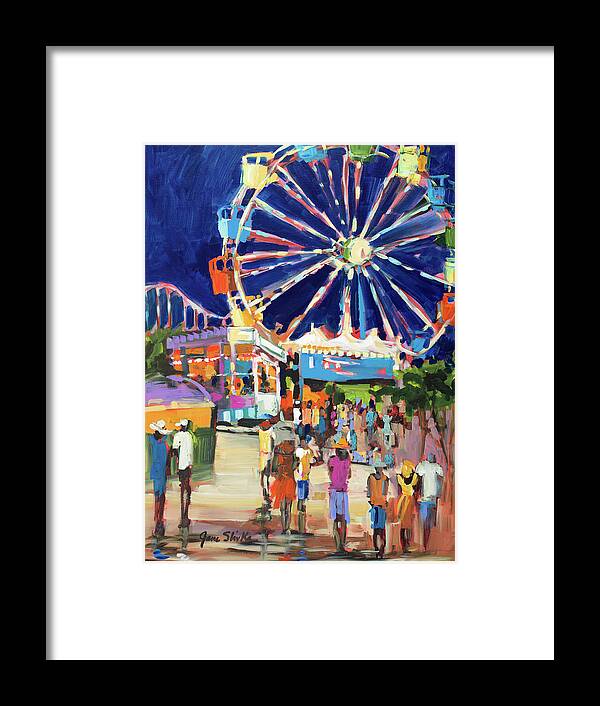 Carnival Framed Print featuring the painting Carnival by Jane Slivka