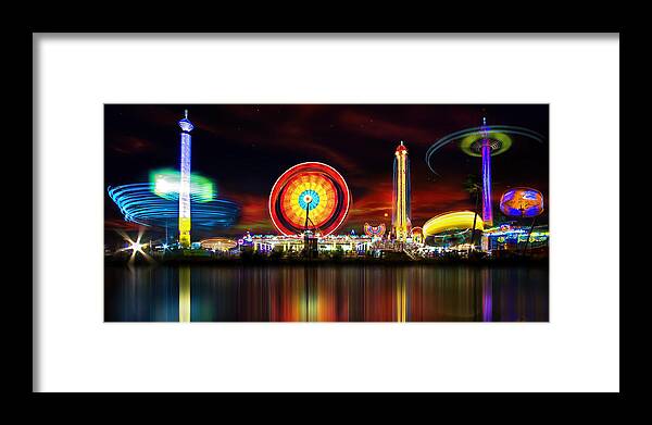 Reflection Framed Print featuring the photograph Carnivale by Mark Andrew Thomas