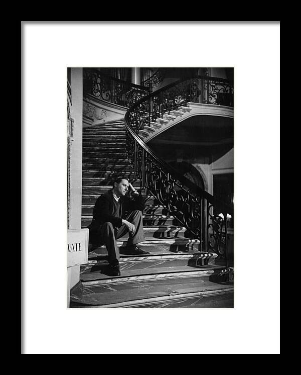 Director Framed Print featuring the photograph Carol On Stairs by Bert Hardy