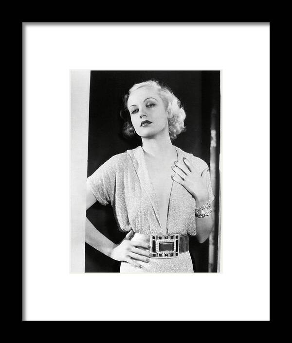 Carole Lombard Framed Print featuring the photograph CAROLE LOMBARD in NO MAN OF HER OWN -1932-. by Album