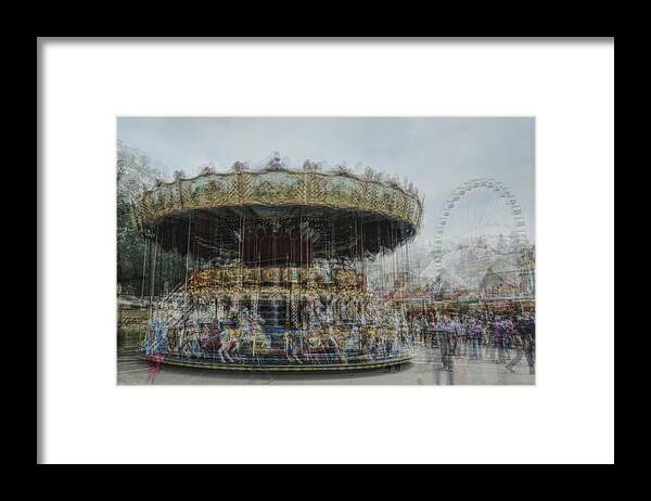 Carousel Framed Print featuring the photograph Carousel by Gregor Szalay
