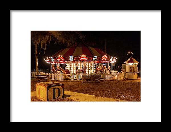St. Augustine Framed Print featuring the photograph Carousel by Joseph Desiderio
