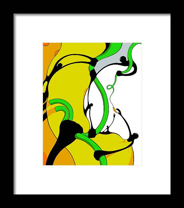 Vines Framed Print featuring the drawing Carrots and Sticks by Craig Tilley
