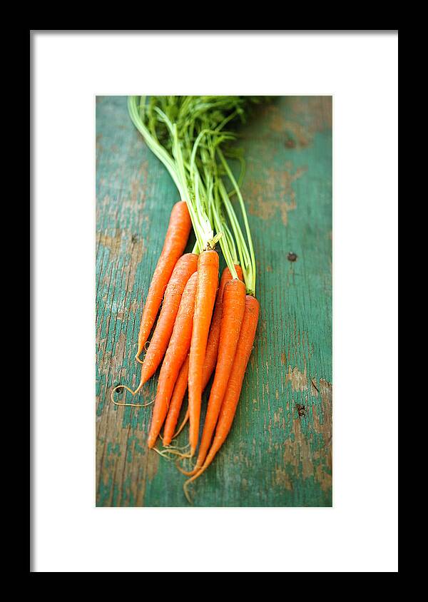 Juicy Framed Print featuring the photograph Carrots by Thepalmer