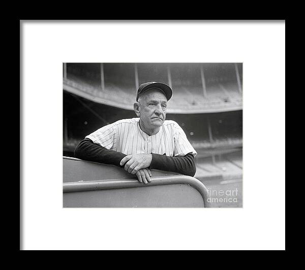 Expertise Framed Print featuring the photograph Casey Stengel by Bettmann