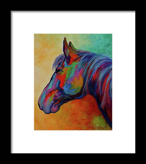 Casino Bay Horse 1 Framed Print featuring the painting Casino Bay Horse 1 by Marion Rose