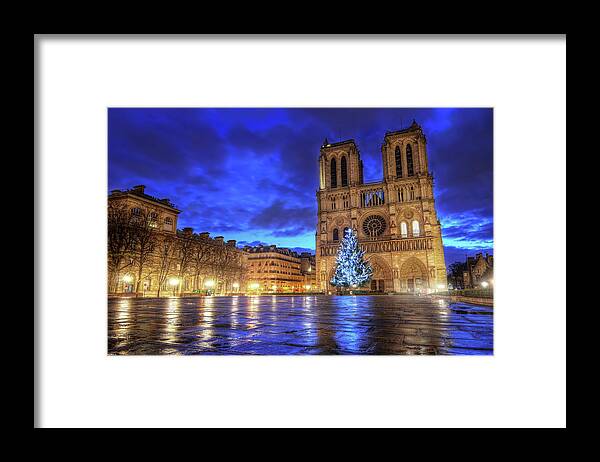 Tranquility Framed Print featuring the photograph Cathédrale Notre-dame De Paris by Filip.farag