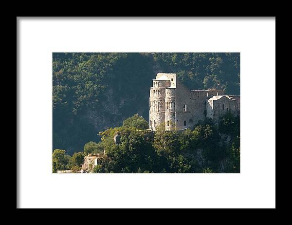 Tranquility Framed Print featuring the photograph Cathedral Ruins On The Amalfi Coast by Stuart Mccall