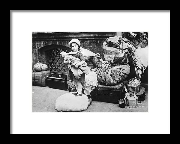 Belfast Framed Print featuring the photograph Catholic Refugee From Belfast Arrives by Bettmann