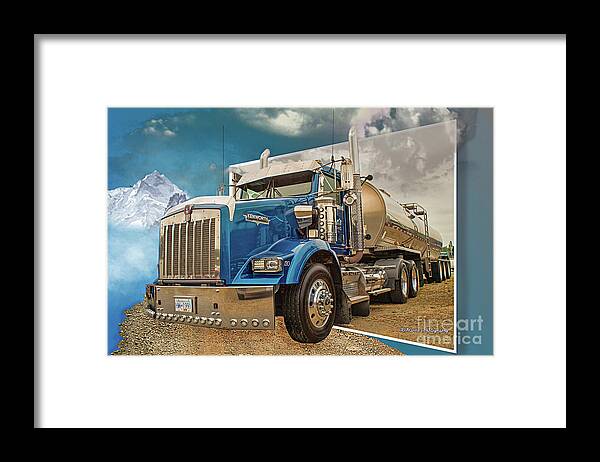Big Rigs Framed Print featuring the photograph Catr9371a-19 by Randy Harris
