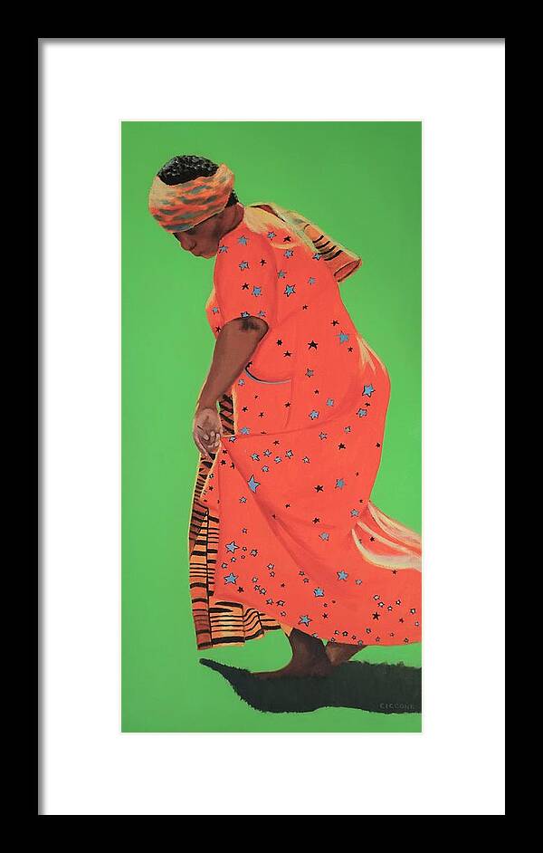 African American Framed Print featuring the painting Celebrating Heritage 3 by Jill Ciccone Pike