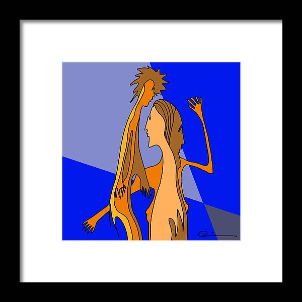 Quiros Framed Print featuring the digital art Celebration 2 by Jeffrey Quiros