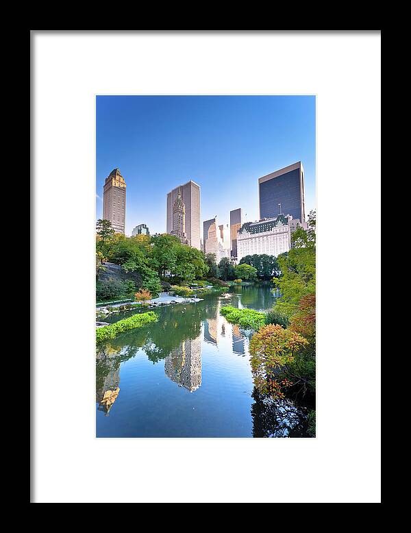 Downtown District Framed Print featuring the photograph Central Park In New York City by Pawel.gaul