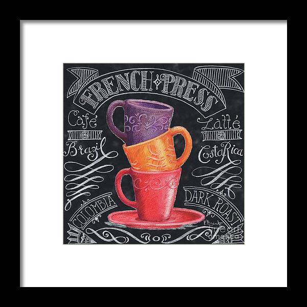Barista Framed Print featuring the painting Chalkboard Coffee II by Paul Brent