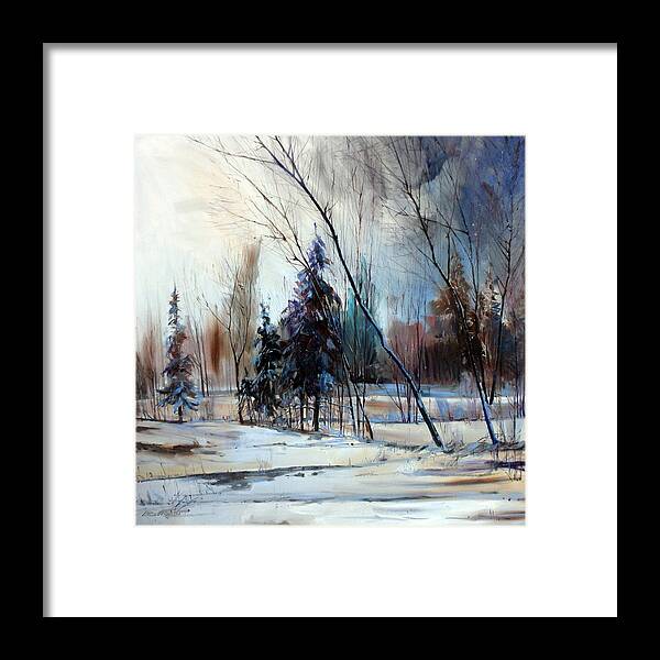 Tranquility Framed Print featuring the digital art Changing Colors Of Trees by Colorfull Landscape