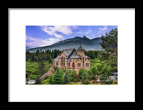 Church Framed Print featuring the photograph Chapel on the Rock by David Meznarich