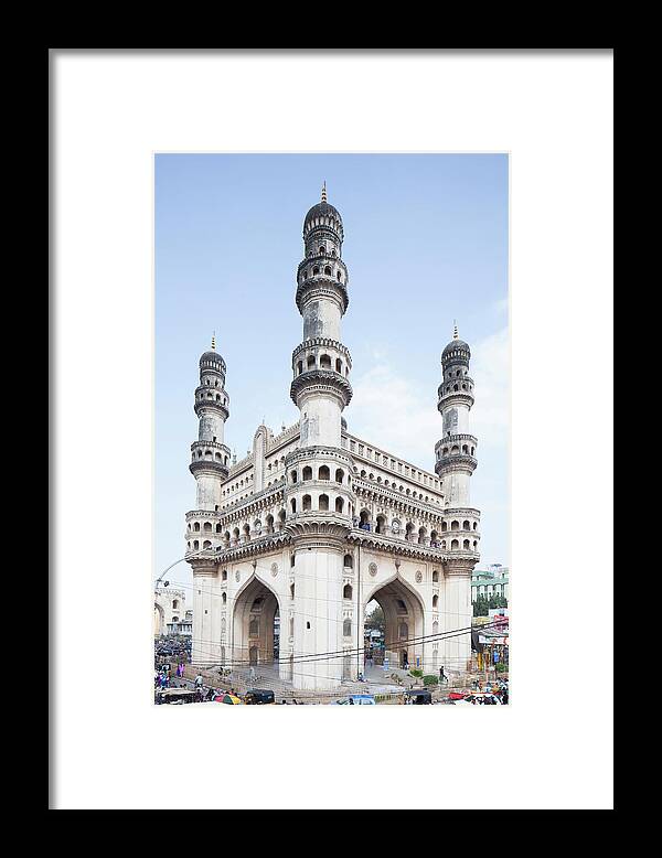 Arch Framed Print featuring the photograph Charminar Monument In Hyderabad by Jasper James
