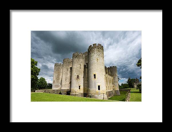 Château De Roquetaillade Framed Print featuring the photograph Chateau de Roquetaillade by David L Moore