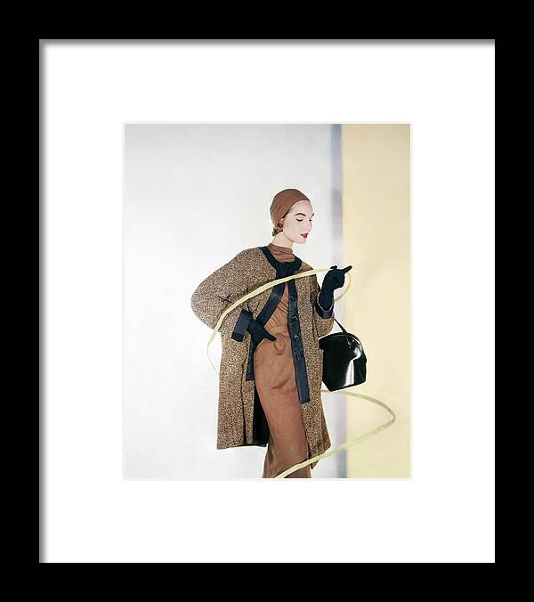 Accessories Framed Print featuring the photograph Cherry Nelms In Vogue Patterns by Horst P. Horst