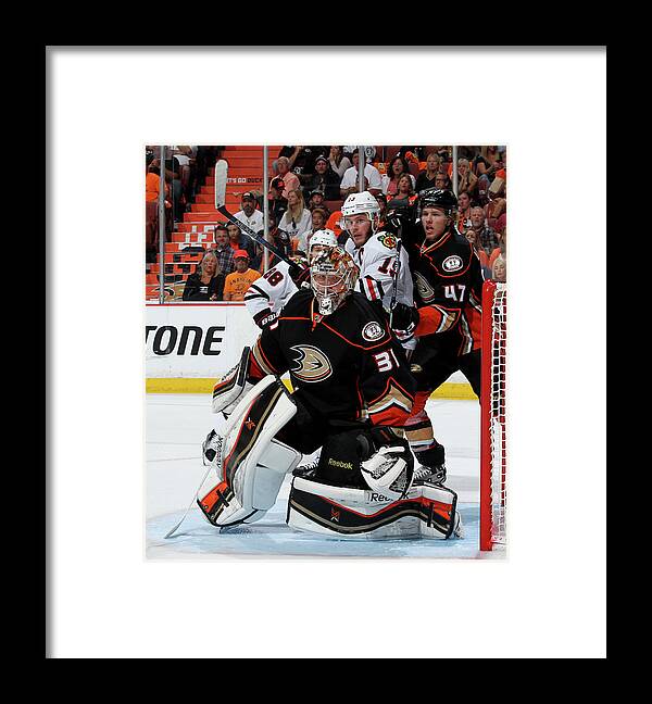 Playoffs Framed Print featuring the photograph Chicago Blackhawk V Anaheim Ducks - by Debora Robinson