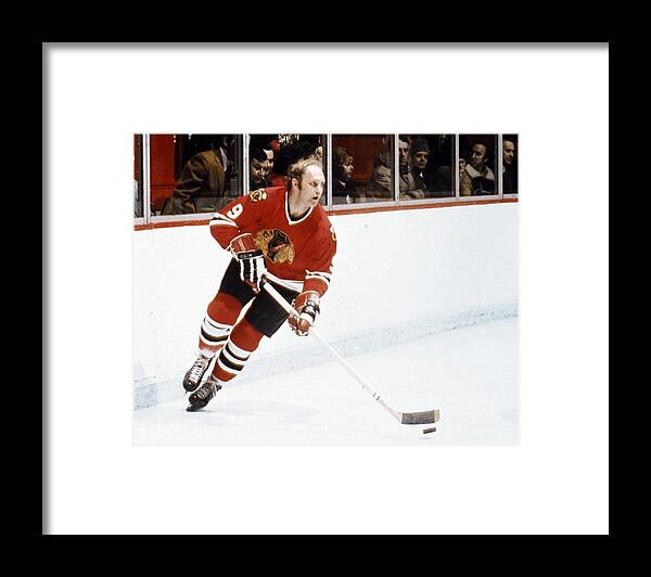 National Hockey League Framed Print featuring the photograph Chicago Blackhawks V Montreal Canadiens by Denis Brodeur