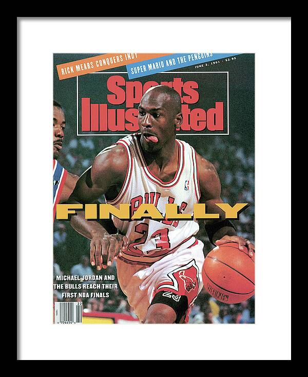 Playoffs Framed Print featuring the photograph Chicago Bulls Michael Jordan, 1991 Nba Eastern Conference Sports Illustrated Cover by Sports Illustrated
