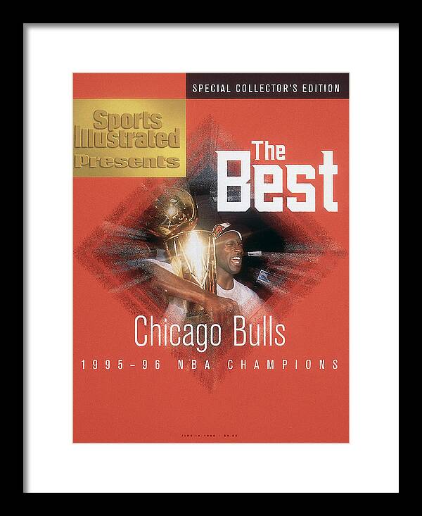 Playoffs Framed Print featuring the photograph Chicago Bulls Michael Jordan, 1996 Nba Finals Sports Illustrated Cover by Sports Illustrated