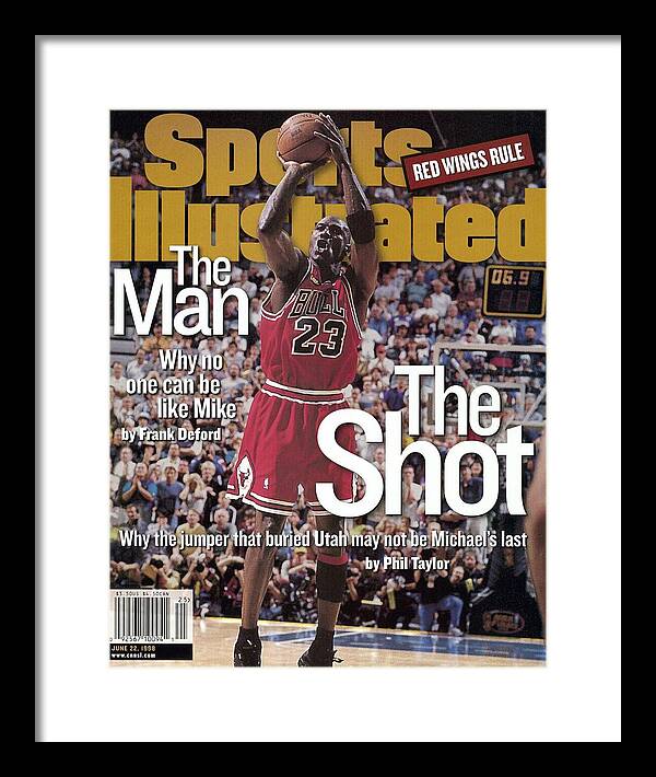 Chicago Bulls Michael Jordan 1998 Nba Finals Sports Illustrated Cover Framed Print By Sports Illustrated Sports Illustrated Covers