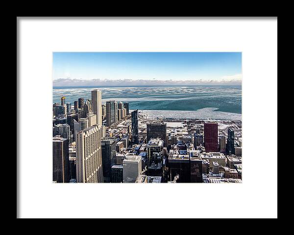 Chicago Framed Print featuring the photograph Chicago View angled by Framing Places