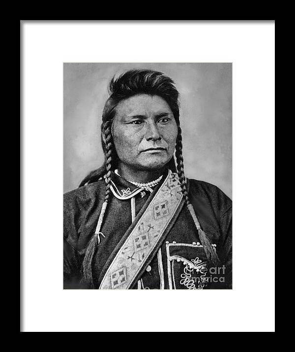 People Framed Print featuring the photograph Chief Joseph by Bettmann