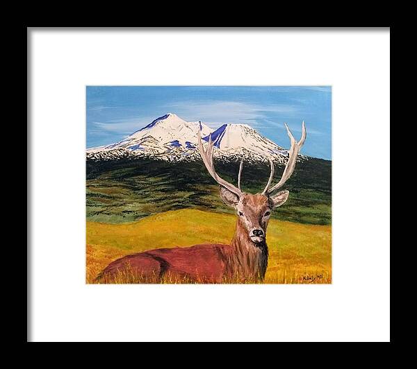 Shasta Framed Print featuring the painting Chillin' by Kevin Daly