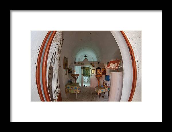 Chapel Framed Print featuring the photograph Chios by Ioannis Konstas