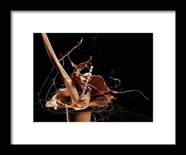 Milk Framed Print featuring the photograph Chocolate Milkshake by Jack Andersen