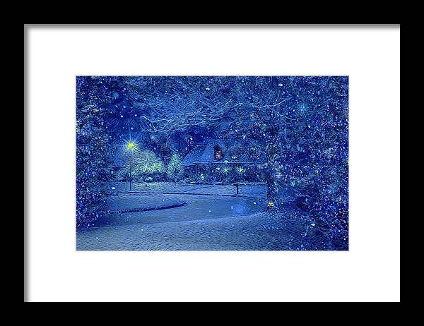 Christmas Framed Print featuring the digital art Christmas Eve by Alex Mir