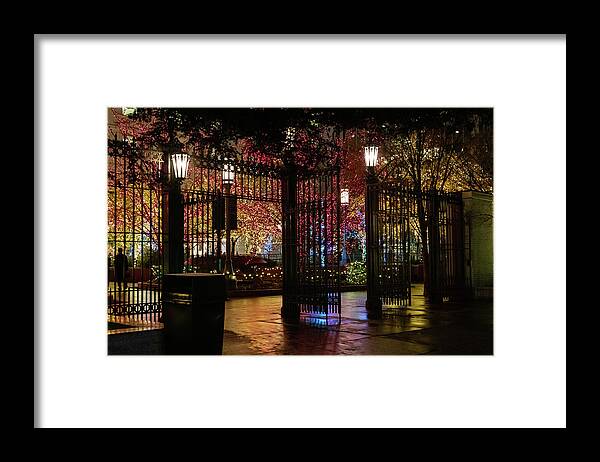 Mormon Framed Print featuring the photograph Christmas Lights by Catherine Avilez