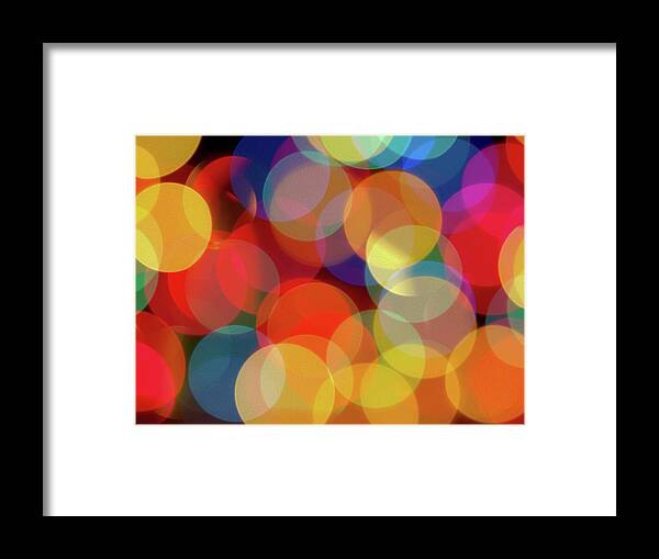 Celebration Framed Print featuring the photograph Christmas Lights by Joey Waitschat