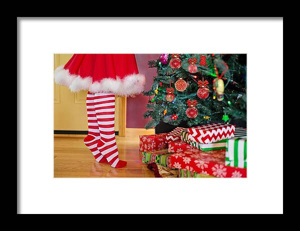Cute Framed Print featuring the photograph Christmas presents by Top Wallpapers
