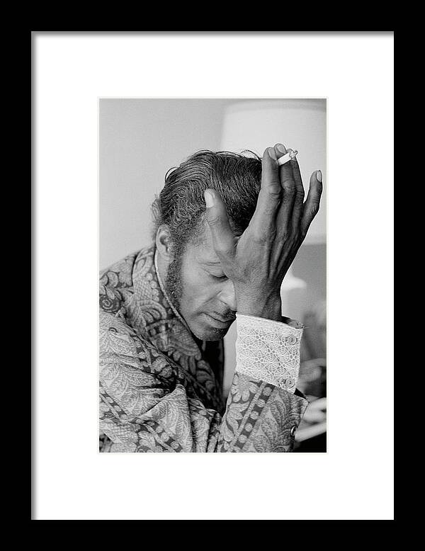 Rock Music Framed Print featuring the photograph Chuck Berry by Michael Ochs Archives