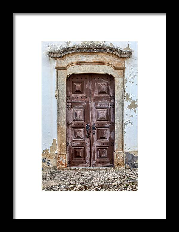Castle Framed Print featuring the photograph Church Door of Obidos by David Letts