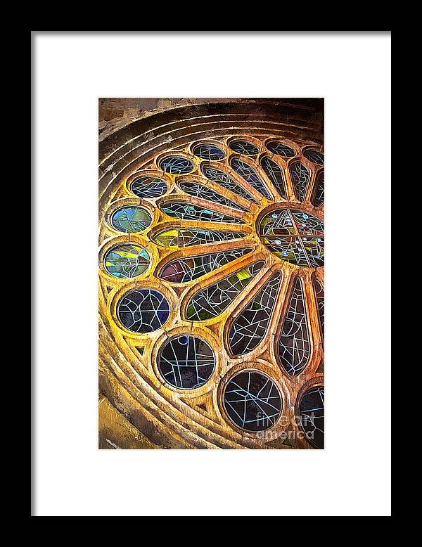 Window Framed Print featuring the photograph Church of Sagrada Familia by Stefano Senise