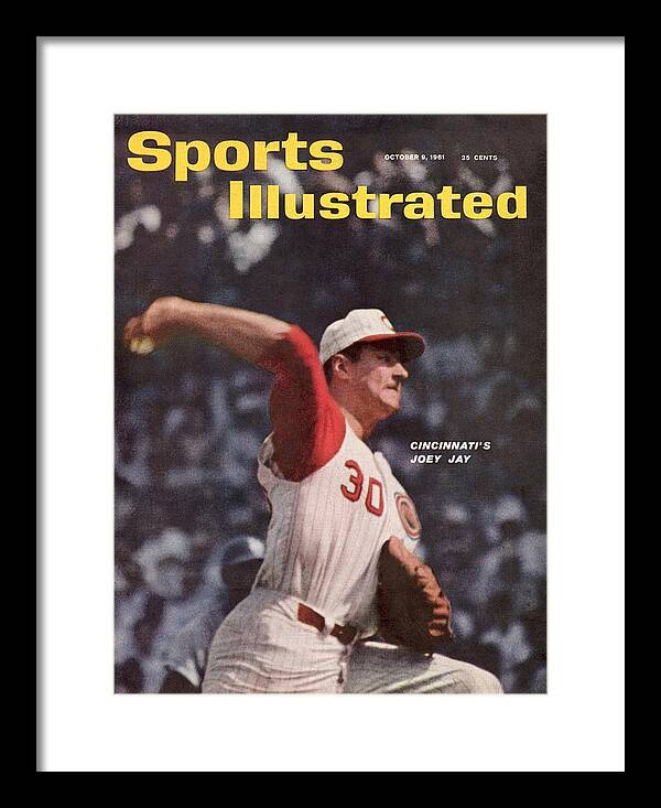 Magazine Cover Framed Print featuring the photograph Cincinnati Reds Joey Jay... Sports Illustrated Cover by Sports Illustrated
