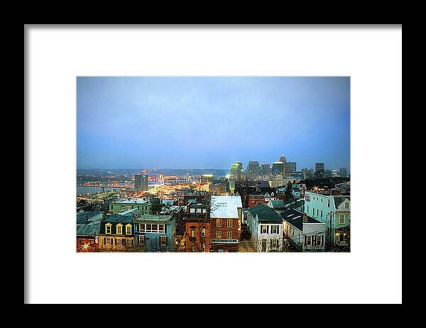 Tranquility Framed Print featuring the photograph Cincinnati Skyline by Keith R. Allen